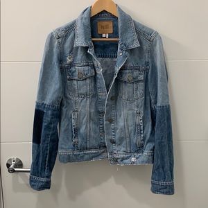 Paige Distressed Denim Jacket size small